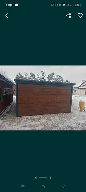 Garaż Blaszany 6x6 dwuspadowy