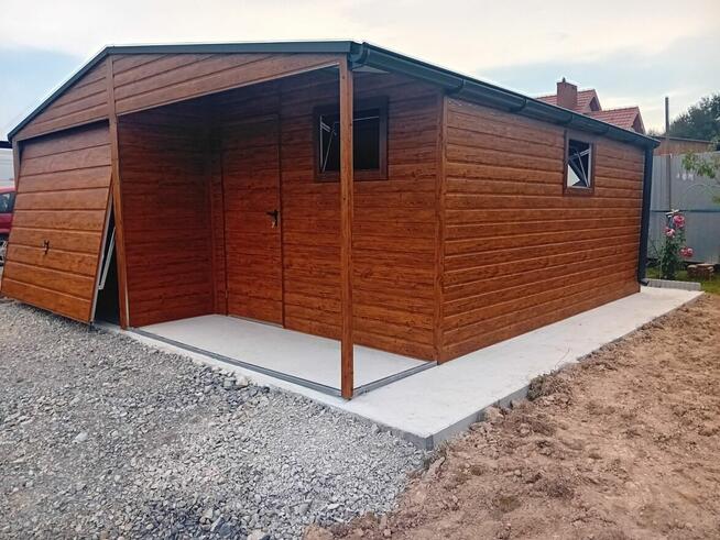 Garaż Blaszany 6x6 dwuspadowy