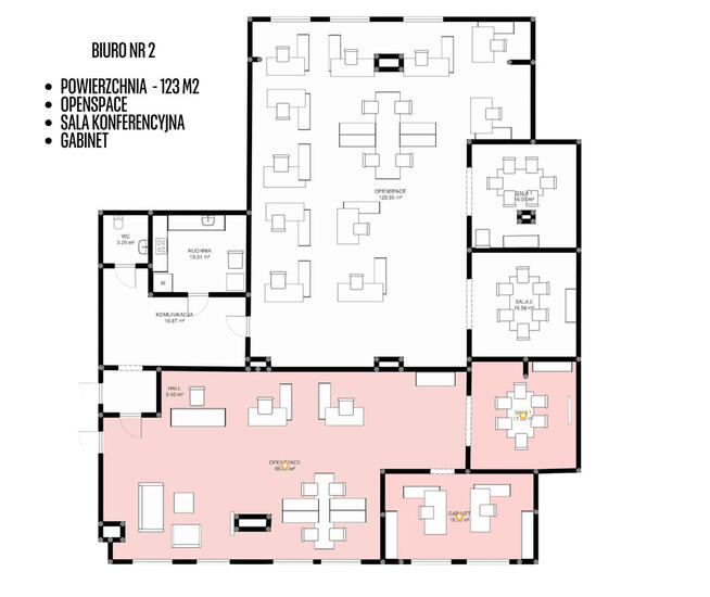 Lokal standard premium - 123m2, Piętro I - Parking