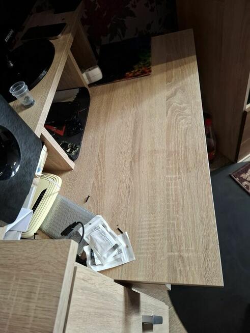 Biurko z szafką na drukarkę