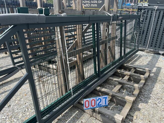 Brama przesuwna panelowa - ANTRACYT- 120x400
