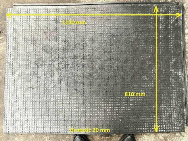 Płyta drogowa mata drogowa 115x81x2 cm czarna
