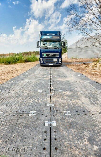 Płyta drogowa 120x180 cm 2 cm 50 ton czarna mata drogowa