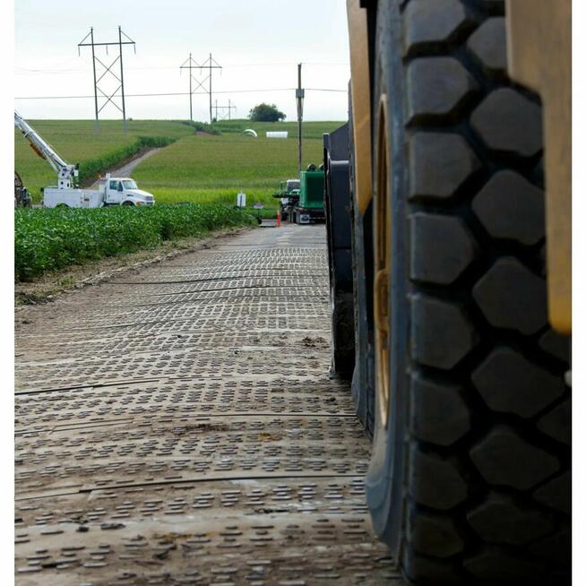 Płyta drogowa do 150 ton 409.2 x 203.5 x 4.5 cm gruba czarna