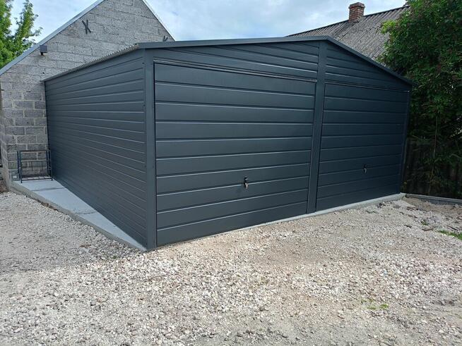 Garaż Blaszany 6x6 dwuspadowy