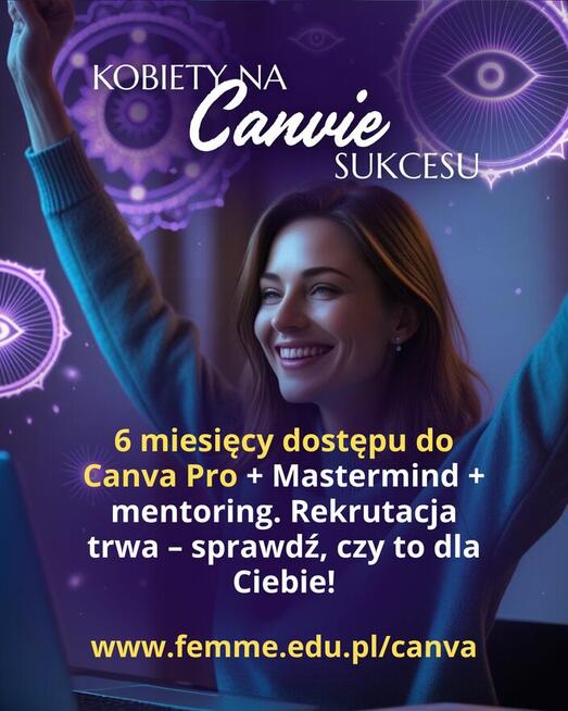 Dofinansowane wsparcie dla kobiet w biznesie (Canva Pro)