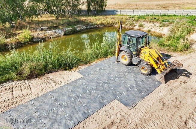 Płyta drogowa 120x180 cm 2 cm 50 ton czarna mata drogowa 2 c