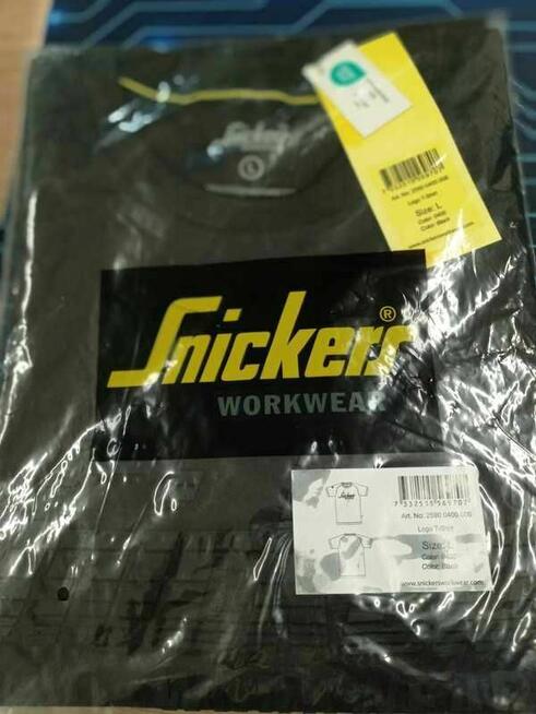 Koszulka Snickers 2590 Logo – Czarna, rozmiar L