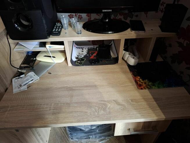 Biurko z szafką na drukarkę