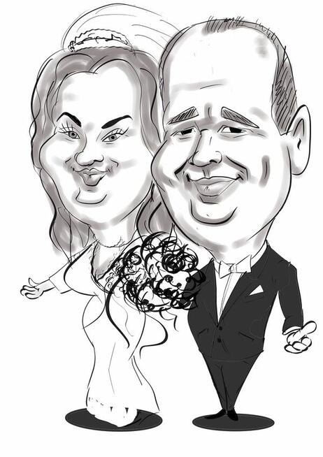 karykatury ze zdjęć i na imprezach