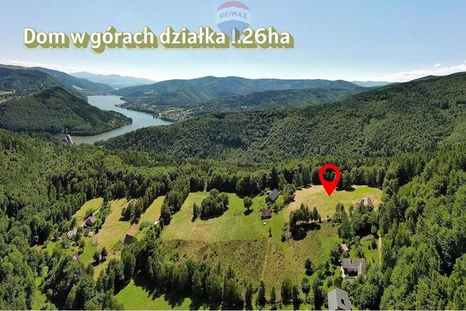Domek w górach z widokiem i działką 1,26 ha