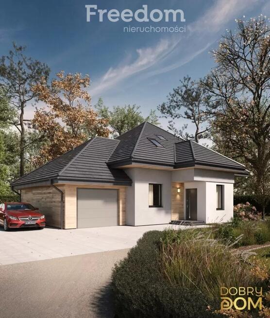 Nowoczesny dom z poddaszem i ogrodem 1000 m²