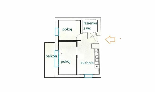 Mieszkanie z balkonem, ul. Wielicka.