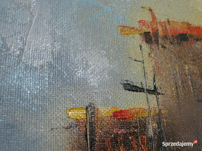 OBRAZ OLEJNY - Tryptyk - Sławomir Zajkowski - Sygnowany