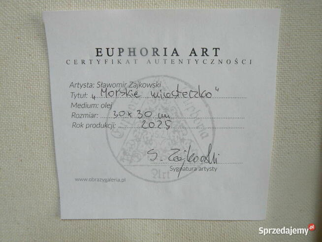 OBRAZ OLEJNY - Tryptyk - Sławomir Zajkowski - Sygnowany