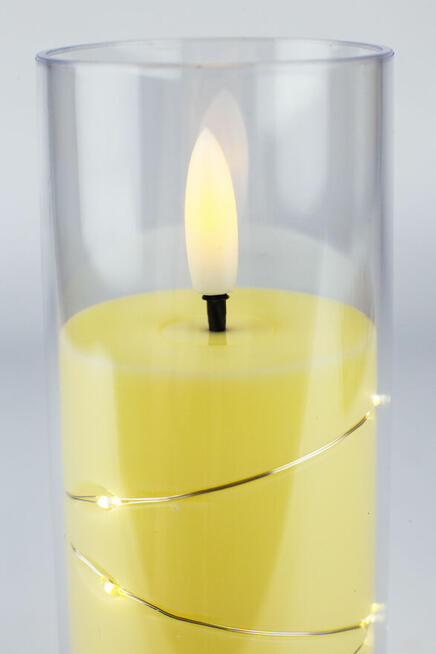 Zestaw 6 LEDowych zniczy w szkle + baterie GRATIS – 65 zł