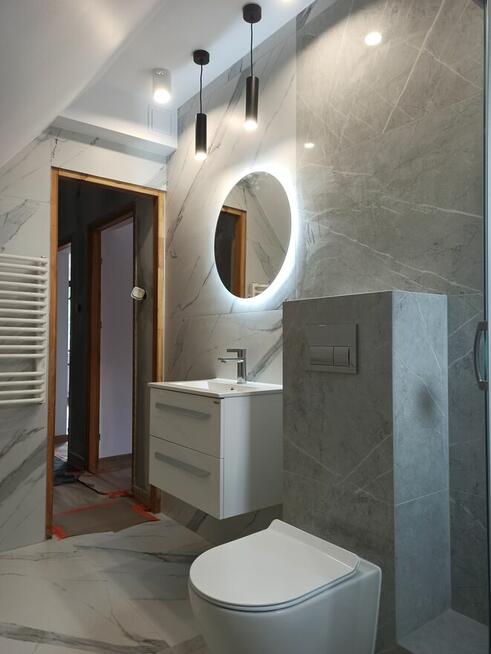 Układanie płytek łazienki gładkie myślenice, dobczyce, gdów