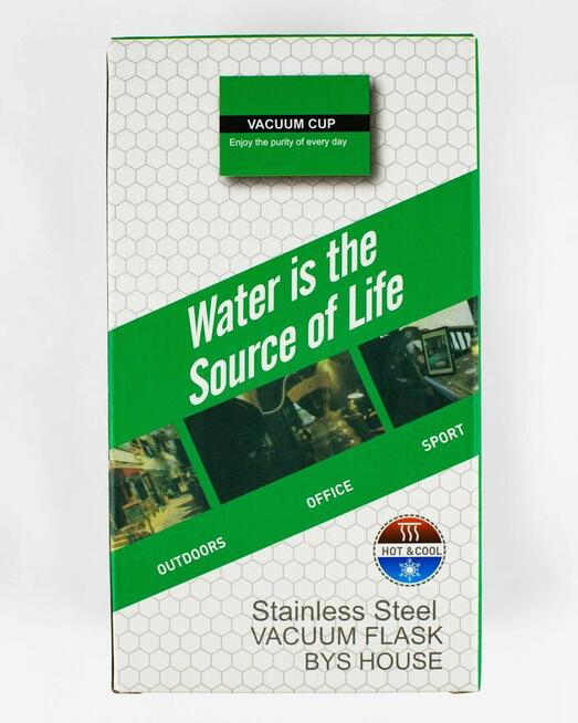 Kubek termiczny z wyświetlaczem temperatury LED stal nierdz