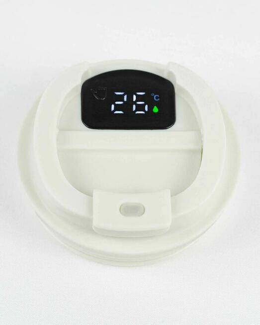 Kubek termiczny z wyświetlaczem temperatury LED stal nierdz