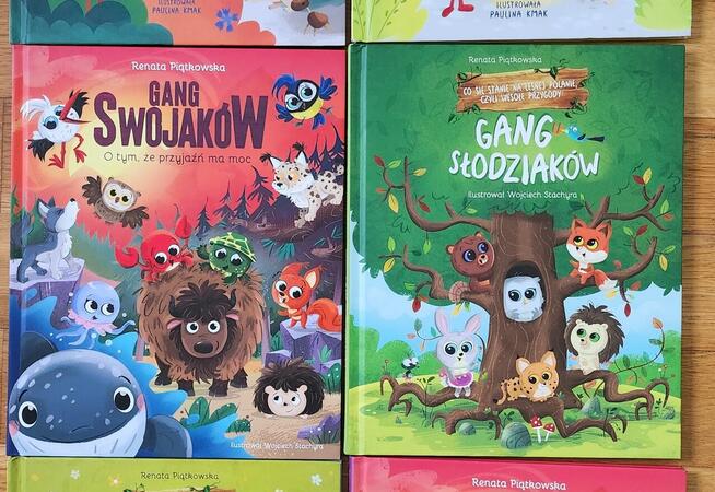 Zestaw książek gang słodziaków, swojaków, bystrzaków i innyc