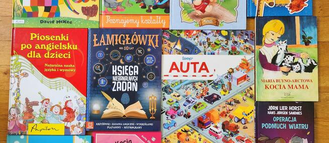 Zestaw książek dla dzieci 20 sztuk