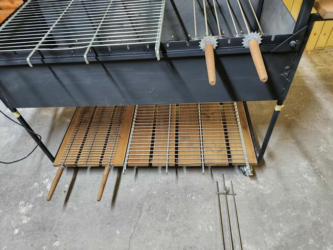 Grill węglowy obrotowy duży