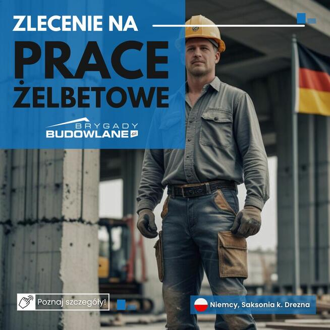 Prace żelbetowe na terenie Niemiec - Niemcy, k.Drezna