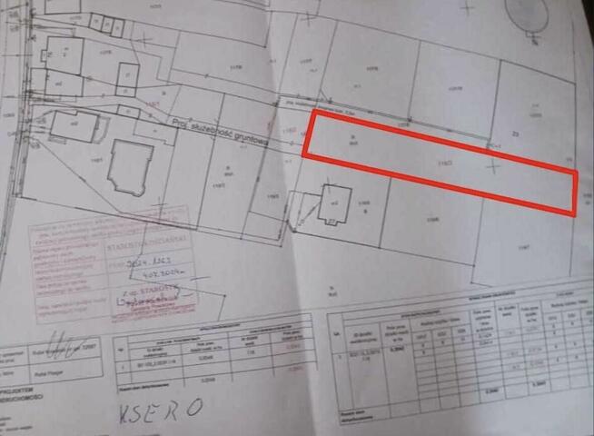 Działka pod budowę 1096m2 (gmina Kościan)