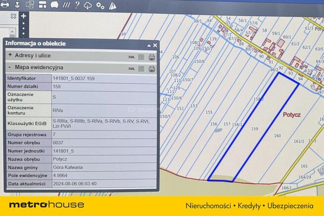 5 ha w jednym kawałku - Potycz, 40 km od Warszawy