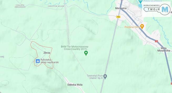 Działka rekreacyjna Morawica Zbrza