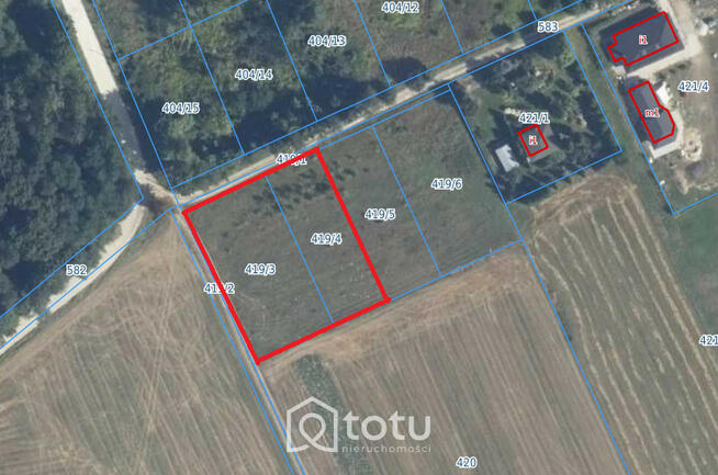 Działka rolna Starogród gm. Siennica,