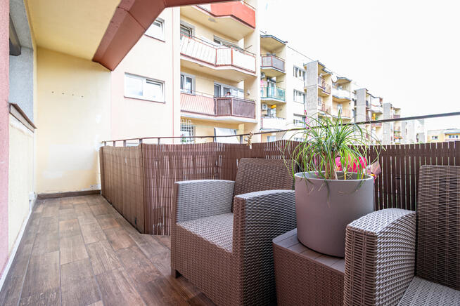 Na sprzedaż mieszkanie 3-pokojowe z dużym balkonem