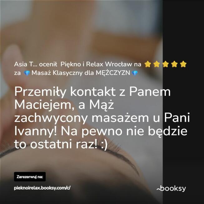 MASAŻYSTKA MASAŻYSTA Piękno i Relax