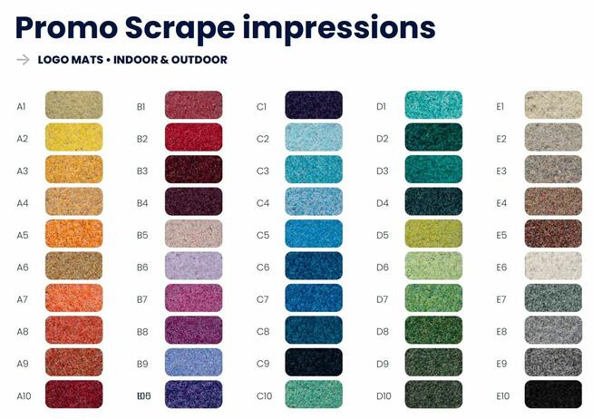 Mata zewnętrzna z logo nadrukiem dowolny wymiar