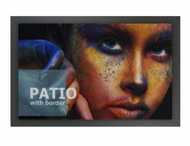 Mata z logo Patio pod wymiar z najazdem gr. 6.5 mm