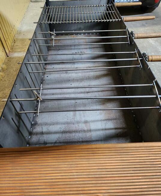 Grill węglowy obrotowy duży