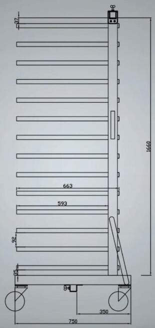 Wózek lakierniczy WL1000S1-14P Professional