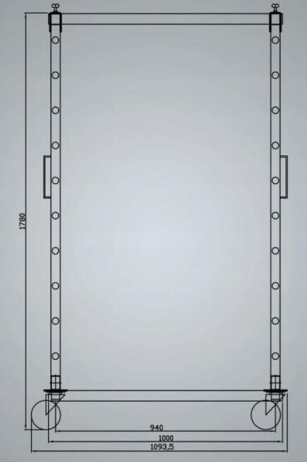 Wózek lakierniczy WL1000S1-10P Standard