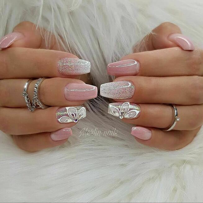 Tipsy żelowe manicure różne wzory oryg. pudełko