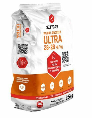 Skład Opału -Ekogroszek Sztygar Ultra 28MJ/kg 1380 /1 T