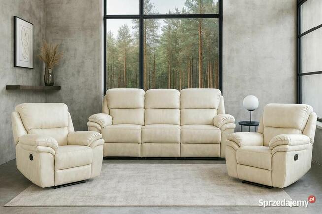 Komplet wypoczynkowy STRATOS 311 100% skóra naturalna!