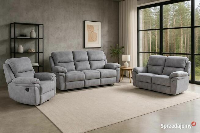 Komplet wypoczynkowy STRATOS 311 100% skóra naturalna!