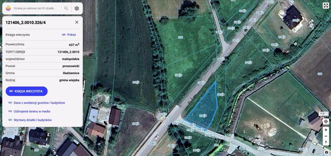 Działka rolno-budowlana 40 km od Krakowa