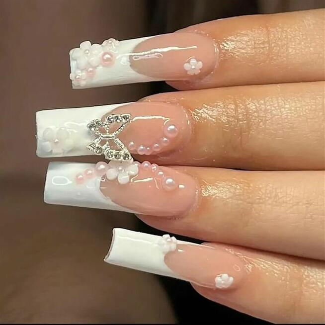 Tipsy żelowe manicure różne wzory oryg. pudełko