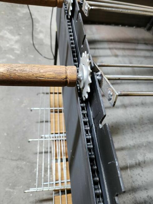 Grill węglowy obrotowy duży