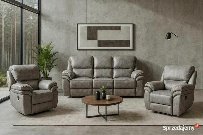 Komplet wypoczynkowy STRATOS 311 100% skóra naturalna!