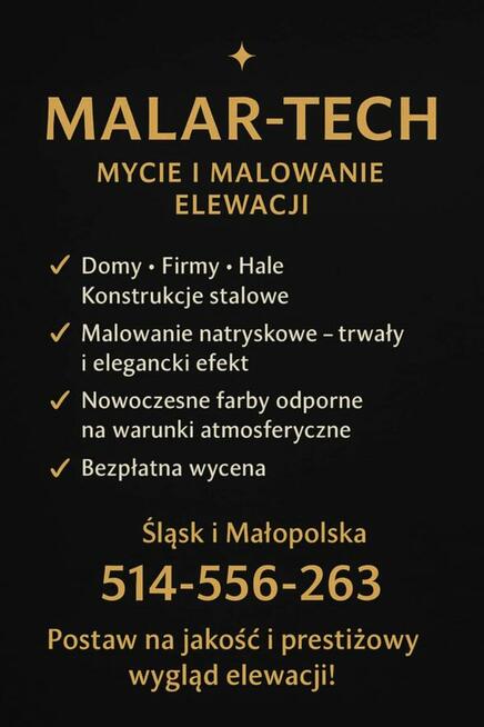 Malowanie elewacji, Mycie Elewacji, impregnacja ślask małopol