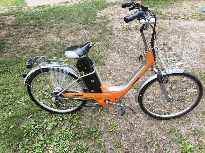 Rower elektryczny ebike z manetką transport