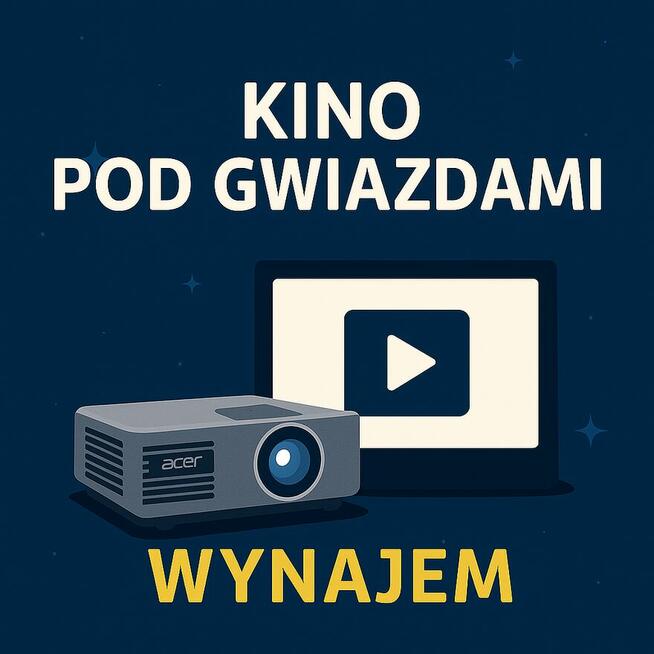 Kino plenerowe 150cali - projektor i ekran na Twoją imprezę