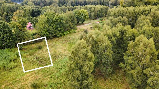 Cicha okolica nad jeziorem – działka 990 m², Cybulin